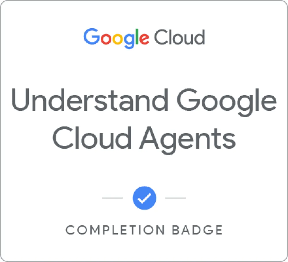 Maik Ellerbrock's verified Understand Google Cloud Agents badge issued by Google Skills