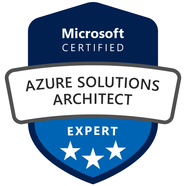 Maik Ellerbrock's verified Microsoft Certified: Azure Solutions Architect Expert (Legacy)* badge issued by Microsoft